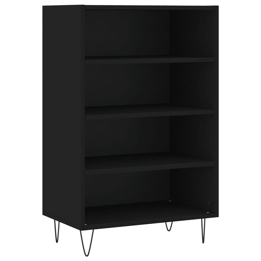 Ραφιέρα Μαύρη 57 x 35 x 90 από Επεξεργασμένο Ξύλο 2