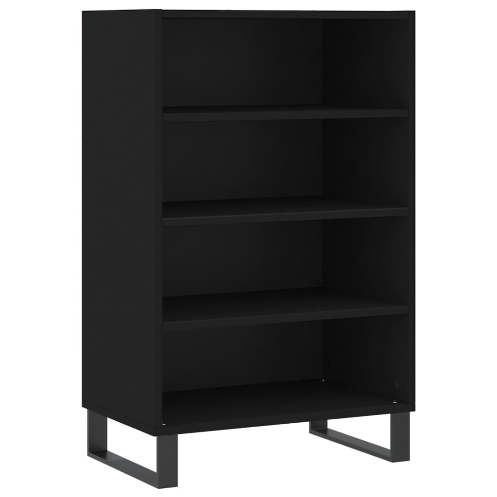 Ραφιέρα Μαύρη 57 x 35 x 90 από Επεξεργασμένο Ξύλο 2