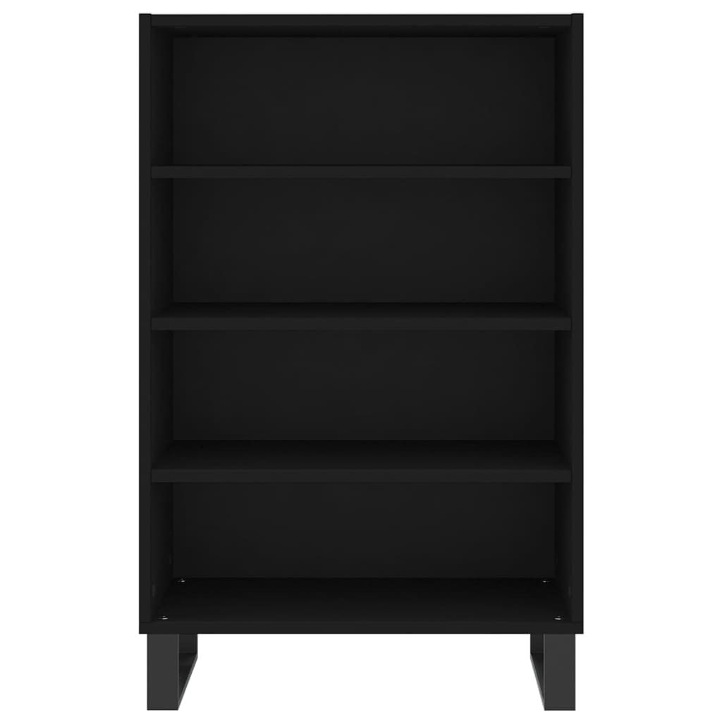Ραφιέρα Μαύρη 57 x 35 x 90 από Επεξεργασμένο Ξύλο 4
