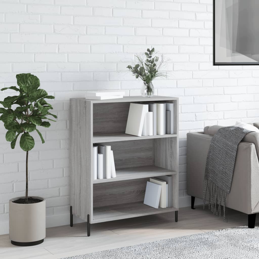 Ραφιέρα Γκρι Sonoma 69,5 x 32,5 x 90 εκ. από Επεξεργασμένο Ξύλο 1