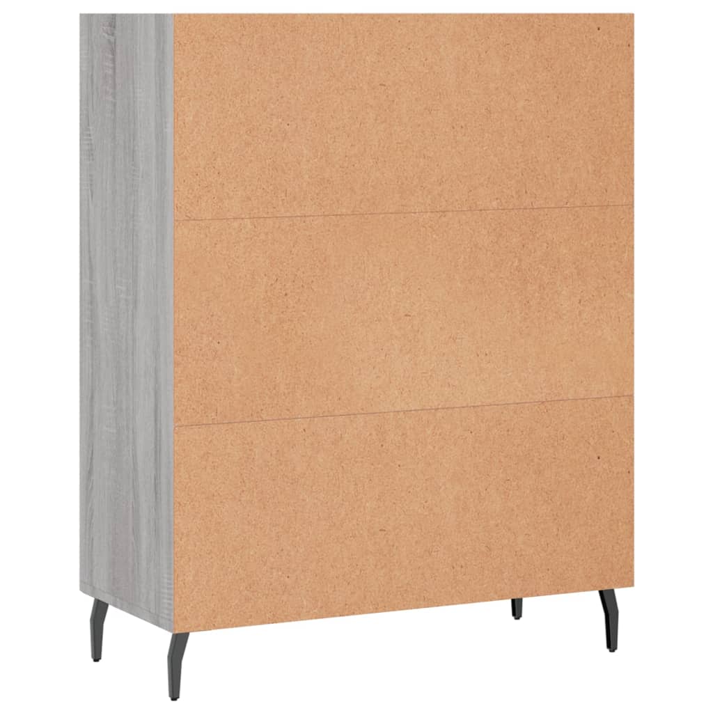 Ραφιέρα Γκρι Sonoma 69,5 x 32,5 x 90 εκ. από Επεξεργασμένο Ξύλο 6