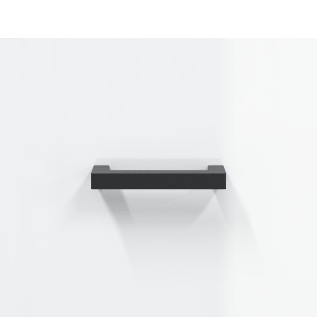 Έπιπλο Τηλεόρασης Γυαλ. Λευκό 80x36x50 εκ. Επεξεργασμένο Ξύλο 9