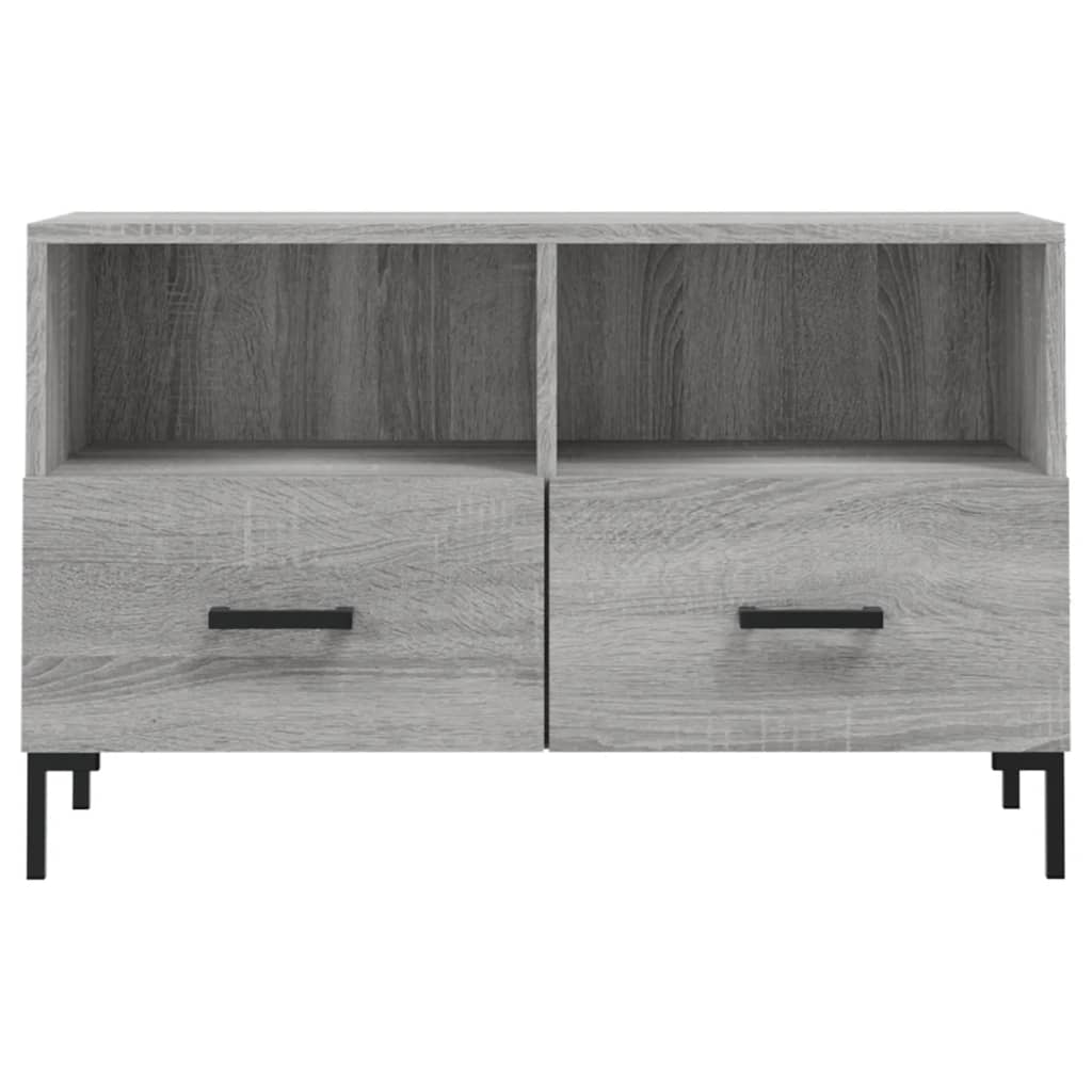 Έπιπλο Τηλεόρασης Γκρι Sonoma 80x36x50 εκ. από Επεξεργ. Ξύλο 5