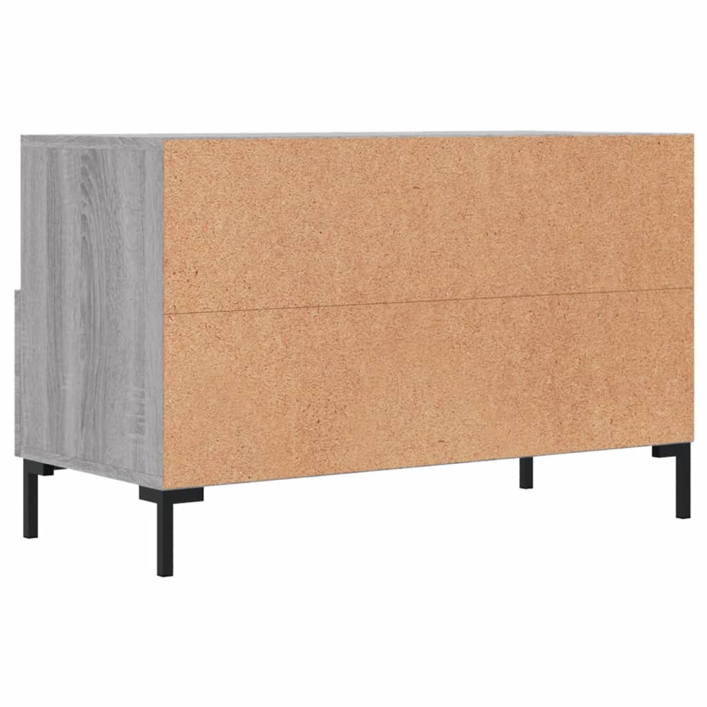 Έπιπλο Τηλεόρασης Γκρι Sonoma 80x36x50 εκ. από Επεξεργ. Ξύλο 8