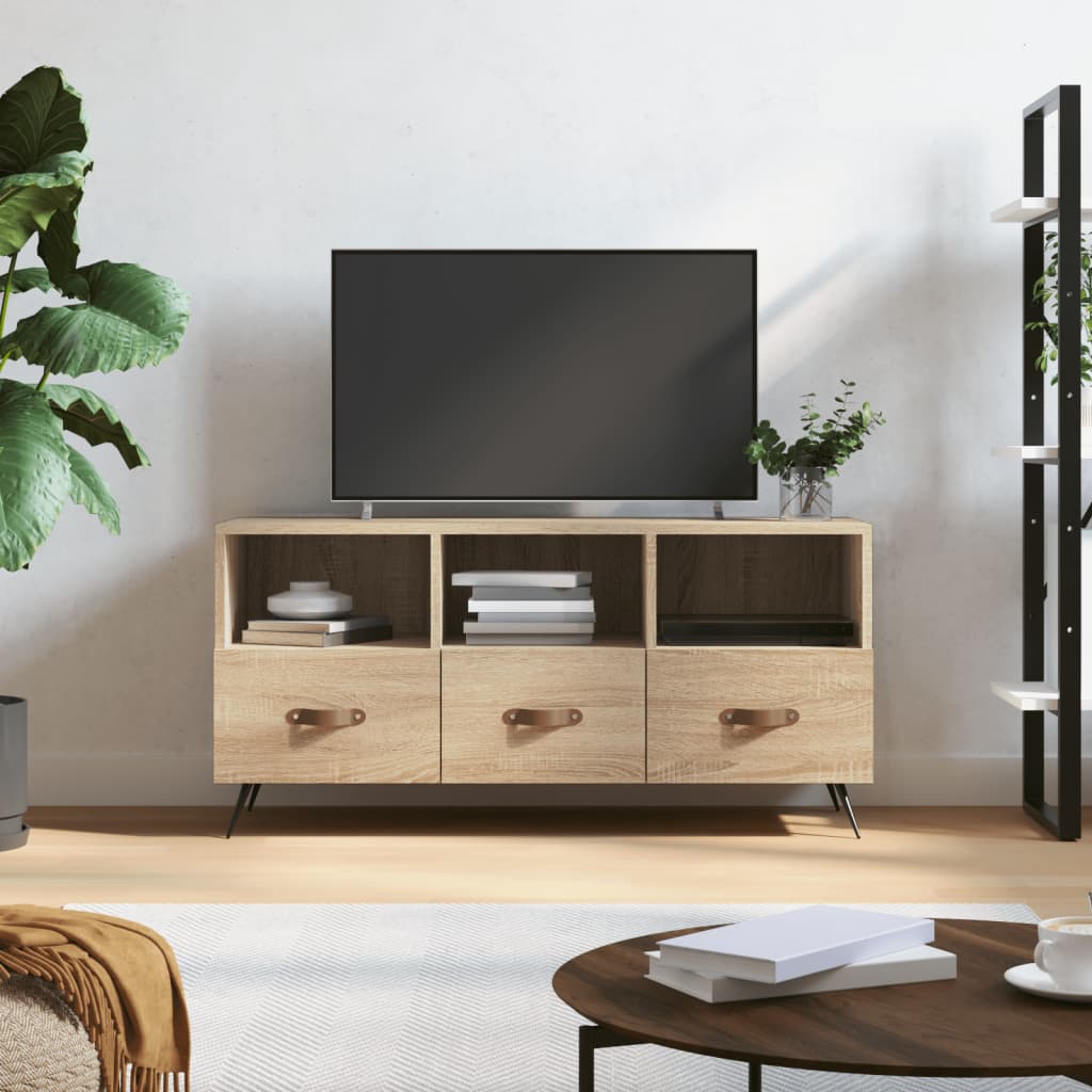 Έπιπλο Τηλεόρασης Sonoma Δρυς 102 x 36 x 50 εκ. Επεξεργ. Ξύλο 1