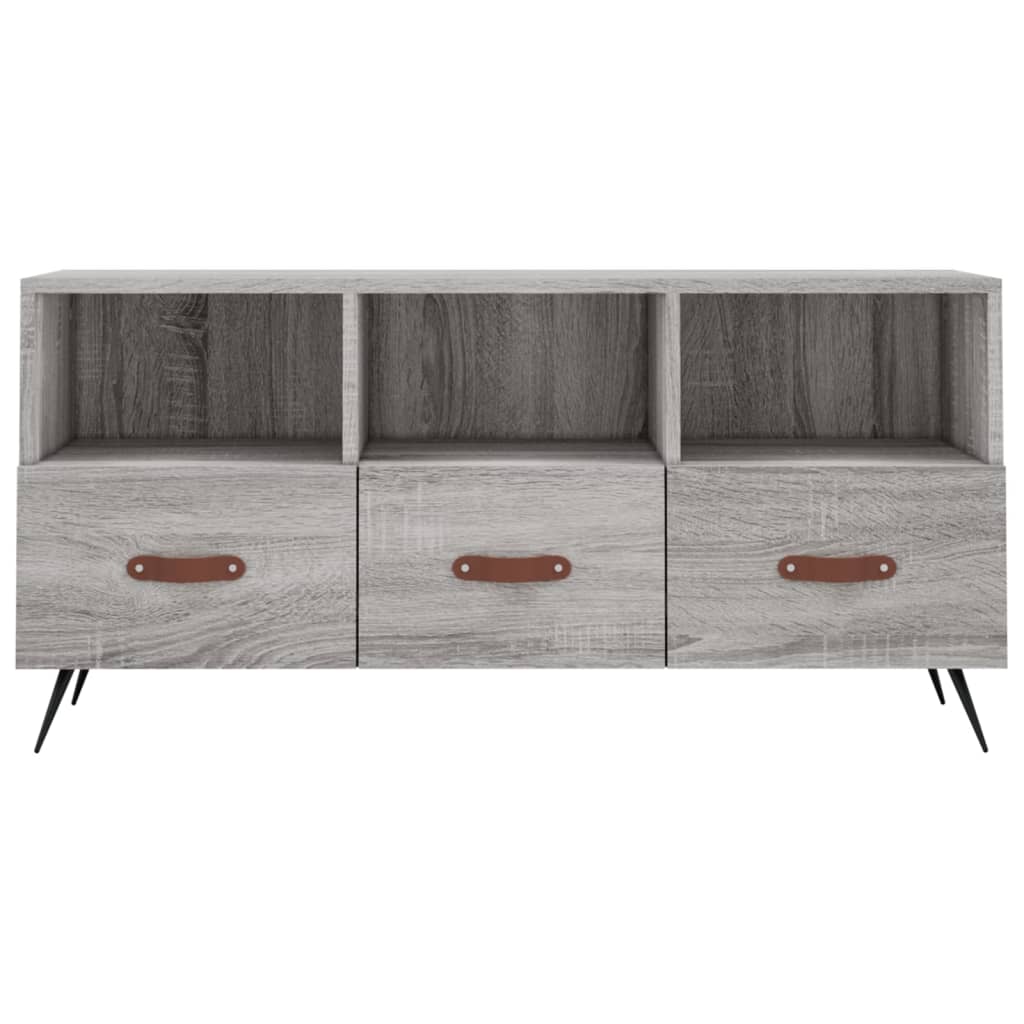 Έπιπλο Τηλεόρασης Γκρι Sonoma 102x36x50 εκ. Επεξεργασμένο Ξύλο 5