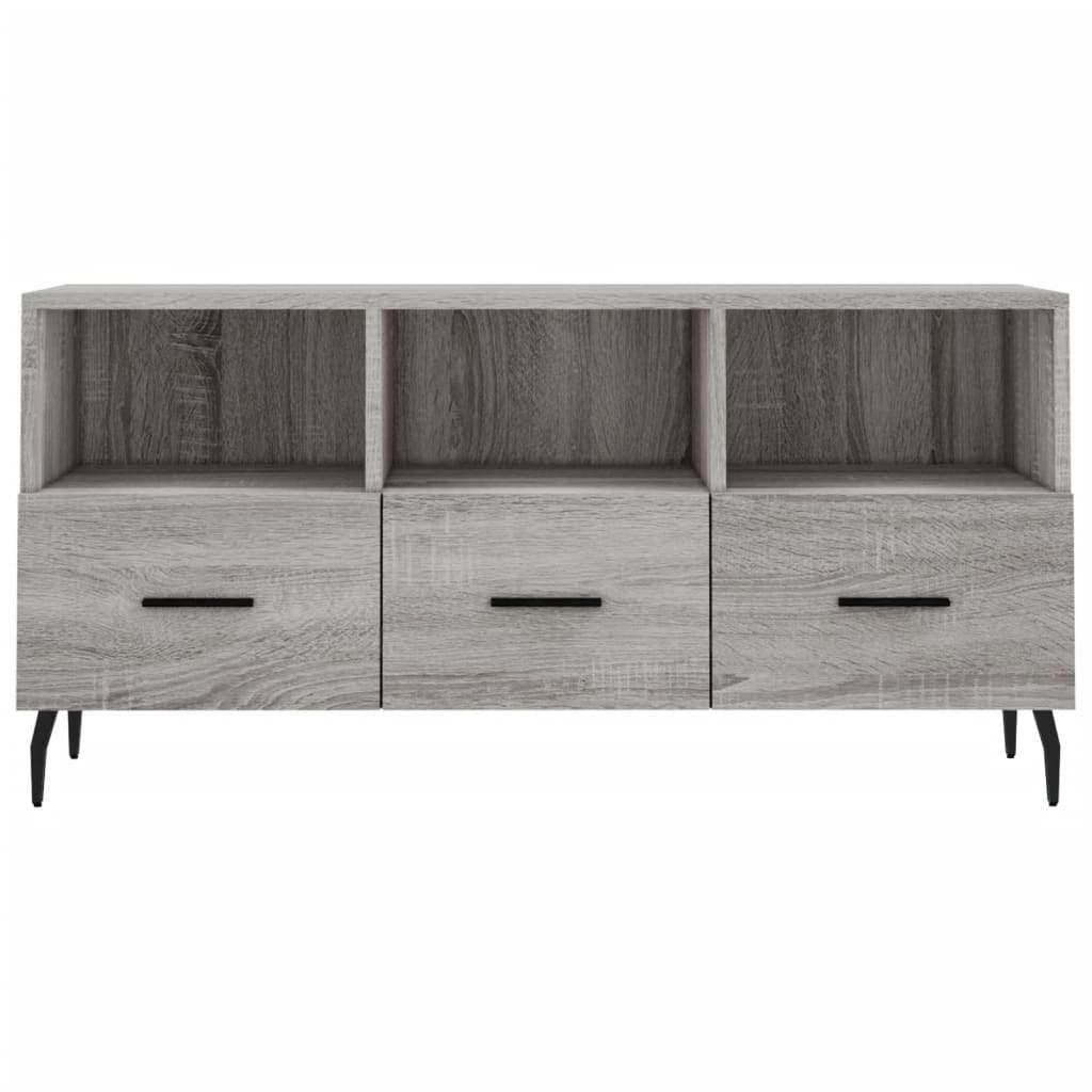 Έπιπλο Τηλεόρασης Γκρι Sonoma 102 x 36 x 50 εκ. Επεξεργ. Ξύλο 5