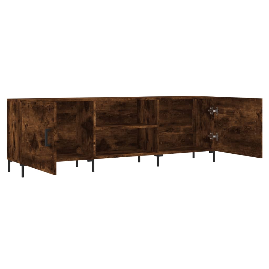 Έπιπλο Τηλεόρασης Καπνιστή Δρυς 150x30x50 εκ. Επεξ. Ξύλο 6