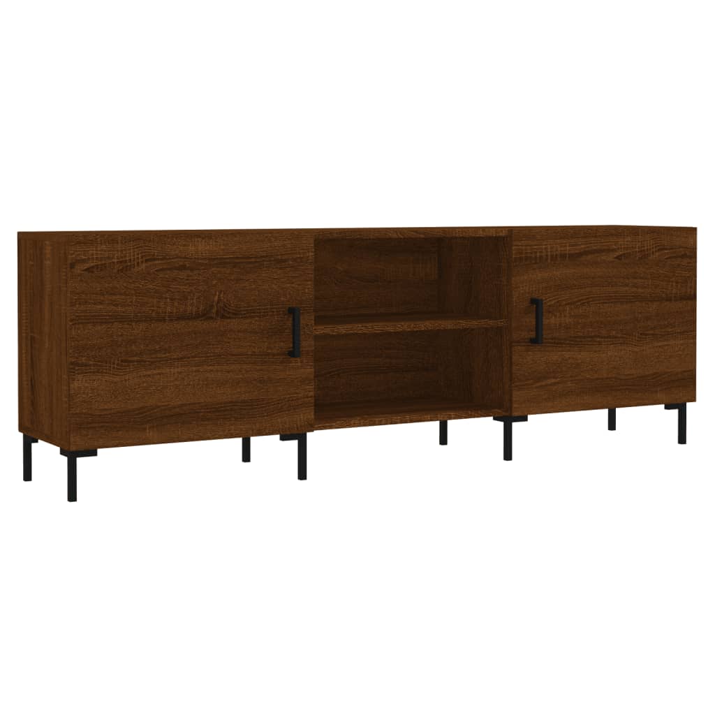 Έπιπλο Τηλεόρασης Καφέ Δρυς 150x30x50 εκ. Επεξ. Ξύλο 2