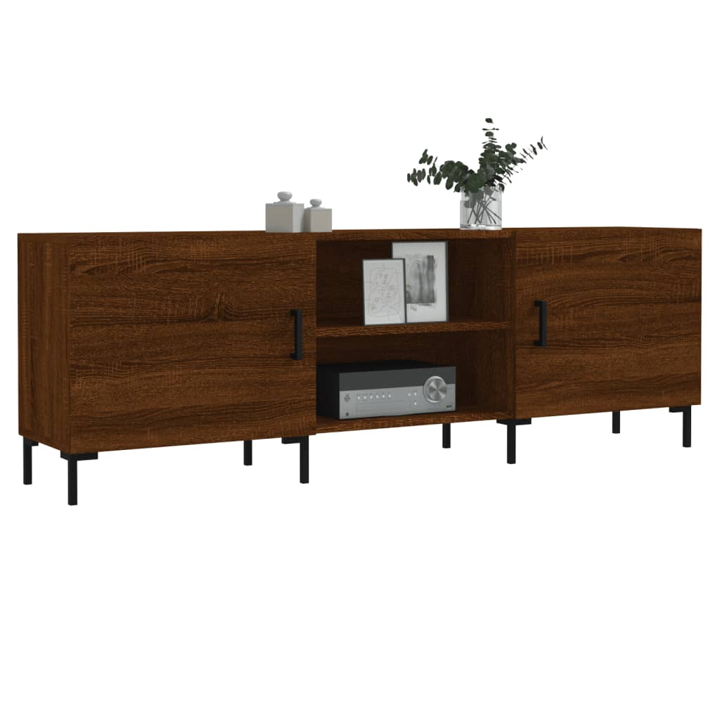 Έπιπλο Τηλεόρασης Καφέ Δρυς 150x30x50 εκ. Επεξ. Ξύλο 3
