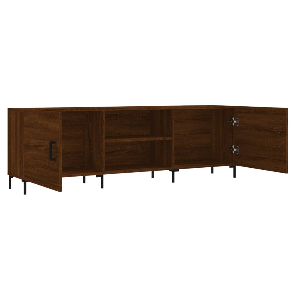 Έπιπλο Τηλεόρασης Καφέ Δρυς 150x30x50 εκ. Επεξ. Ξύλο 6