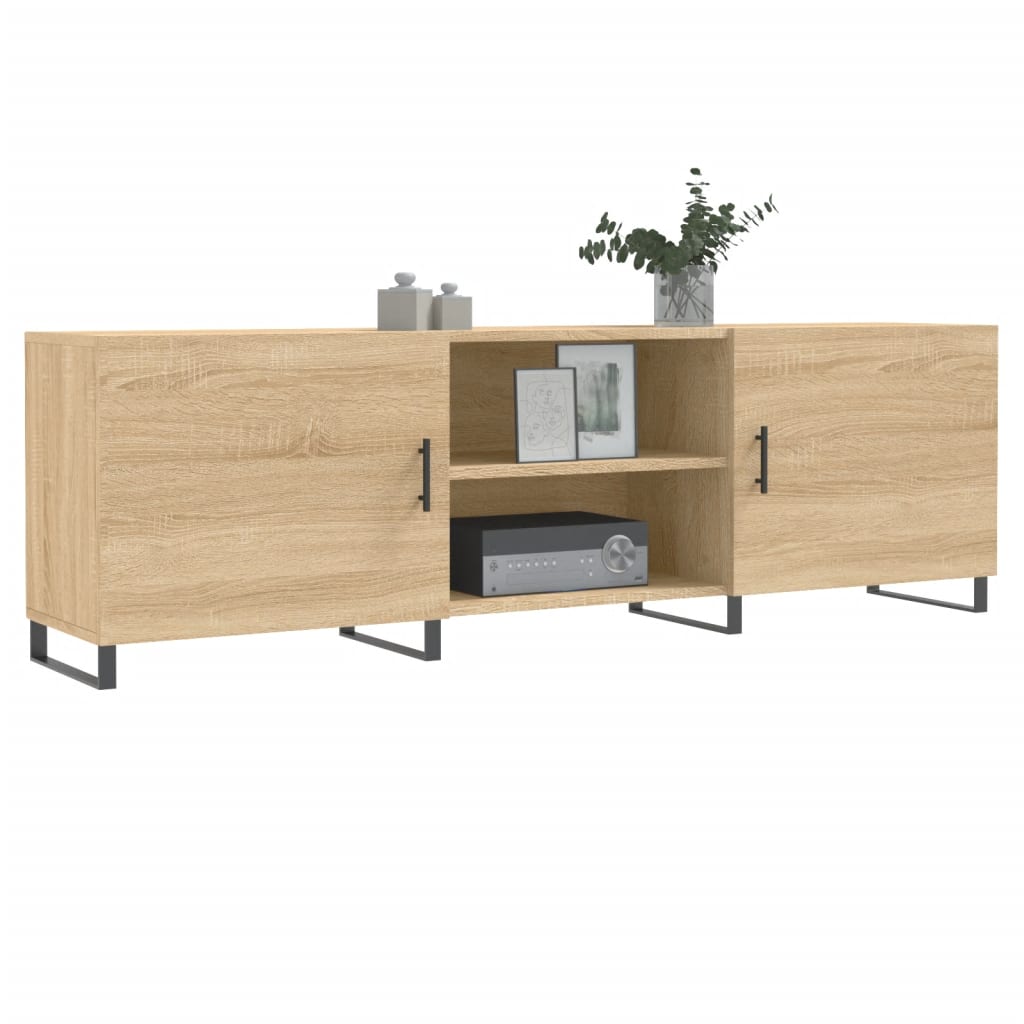 Έπιπλο Τηλεόρασης Sonoma Δρυς 150x30x50 εκ. Επεξεργασμένο Ξύλο 3