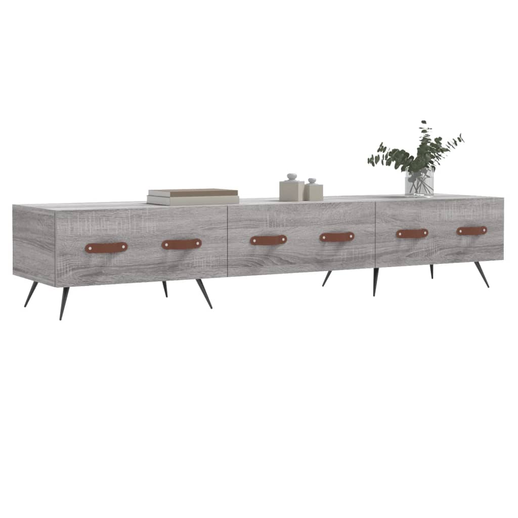 Έπιπλο Τηλεόρασης Γκρι Sonoma 150 x 36 x 30 εκ. Επεξεργ. Ξύλο 3