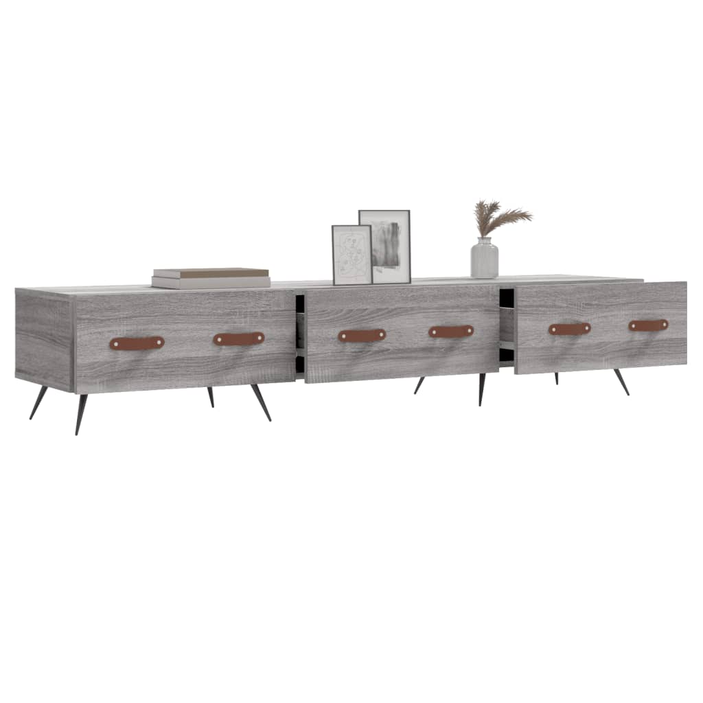 Έπιπλο Τηλεόρασης Γκρι Sonoma 150 x 36 x 30 εκ. Επεξεργ. Ξύλο 4