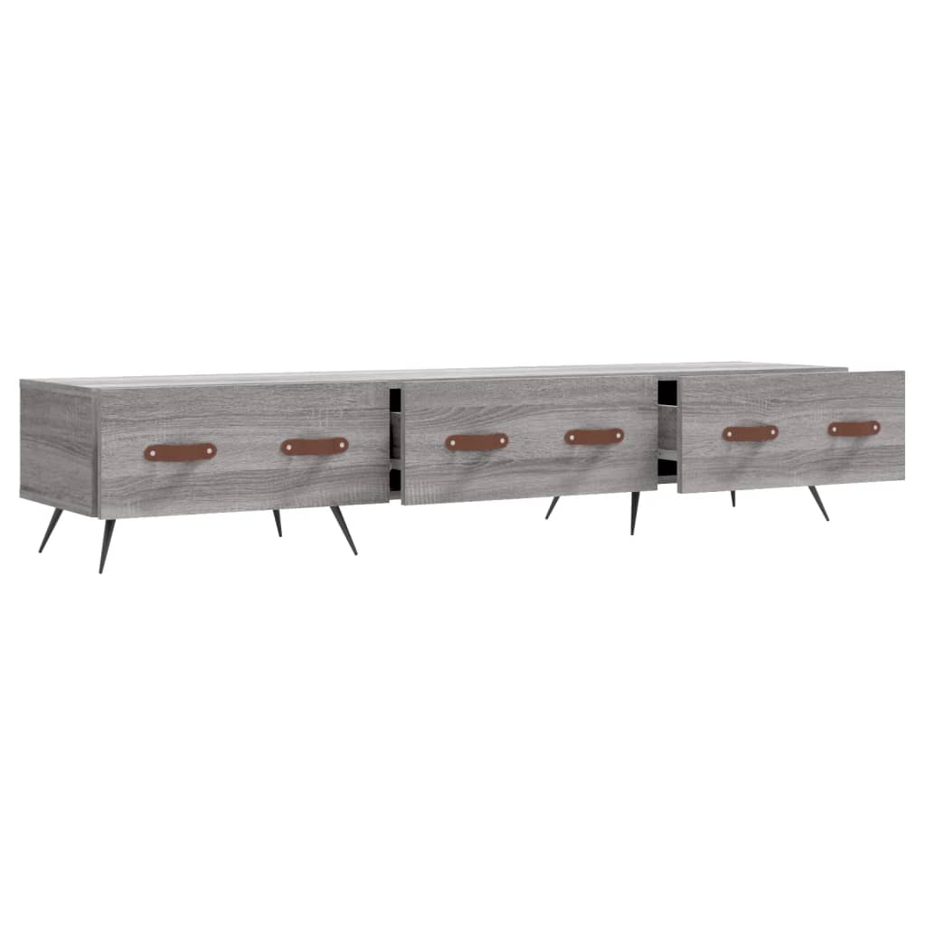Έπιπλο Τηλεόρασης Γκρι Sonoma 150 x 36 x 30 εκ. Επεξεργ. Ξύλο 6