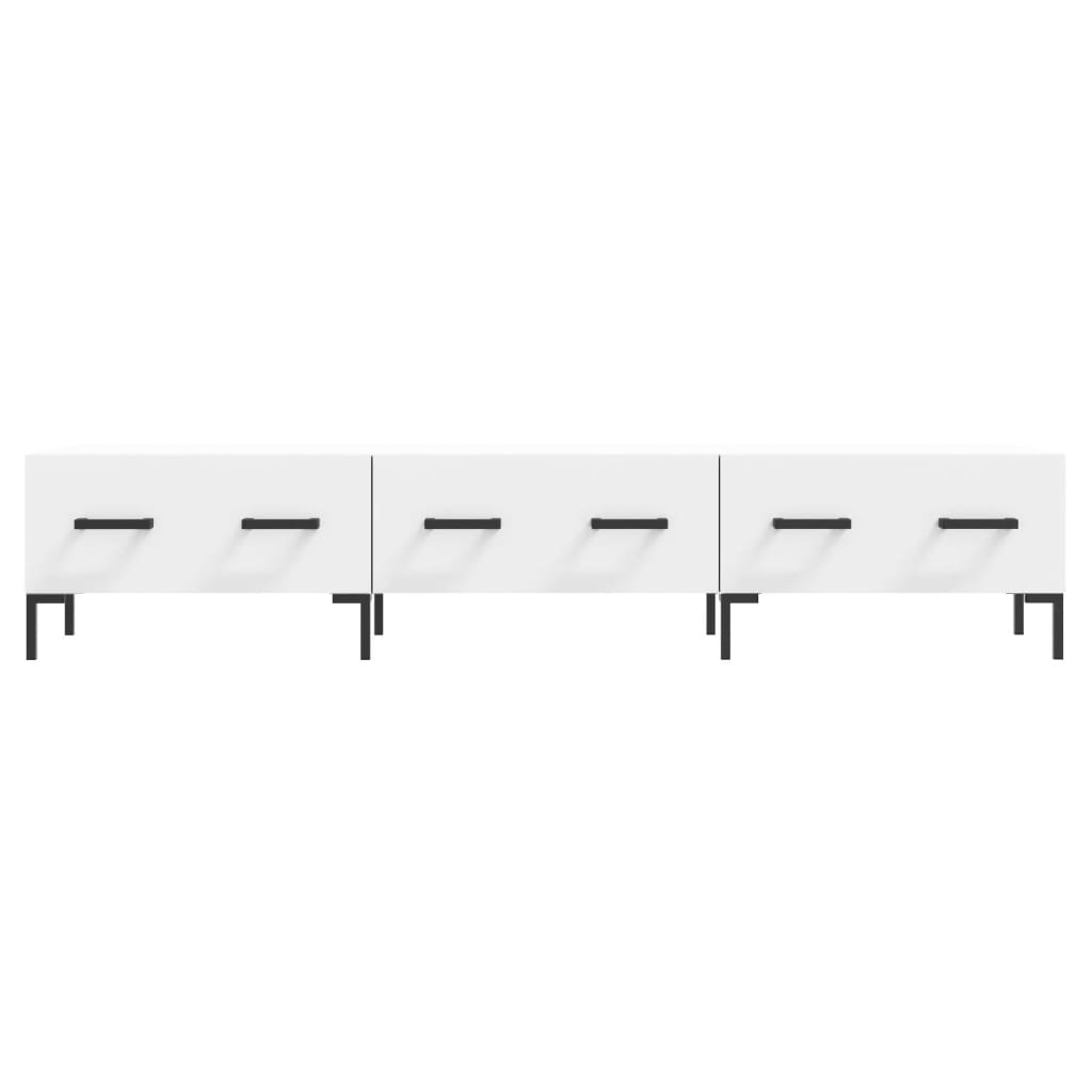 Έπιπλο Τηλεόρασης Λευκό 150x36x30 εκ. από Επεξεργασμένο Ξύλο 5