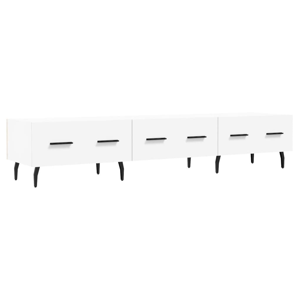 Έπιπλο Τηλεόρασης Λευκό 150x36x30 εκ. από Επεξεργασμένο Ξύλο 2