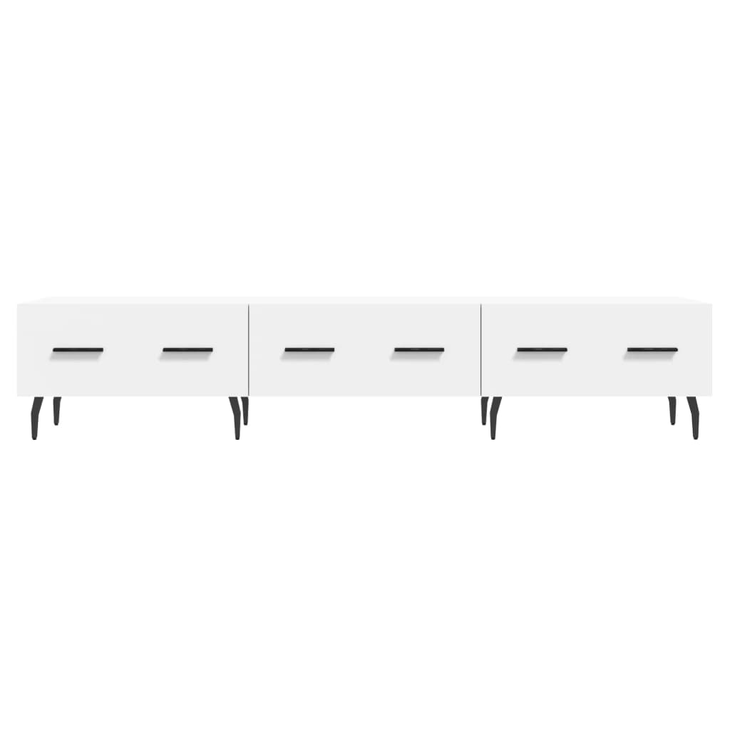 Έπιπλο Τηλεόρασης Λευκό 150x36x30 εκ. από Επεξεργασμένο Ξύλο 5