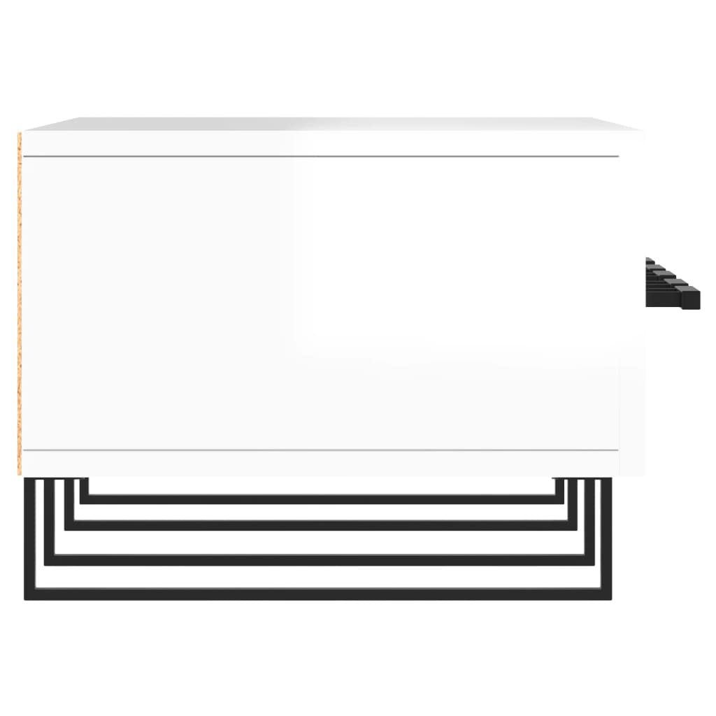 Έπιπλο Τηλεόρασης Γυαλ. Λευκό 150x36x30 εκ. Επεξεργασμένο Ξύλο 7