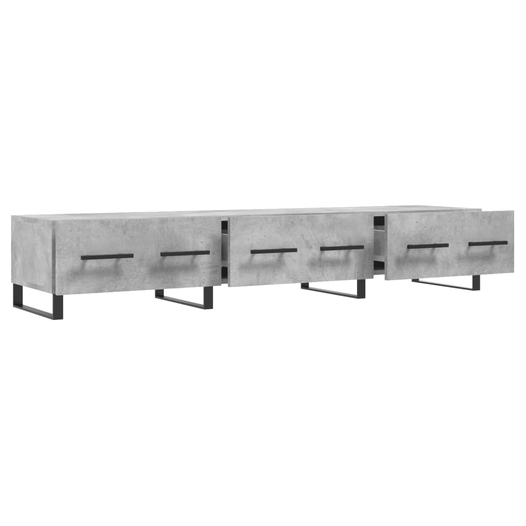 Έπιπλο Τηλεόρασης Γκρι Σκυροδέματος 150x36x30 εκ. Επεξ. Ξύλο 6