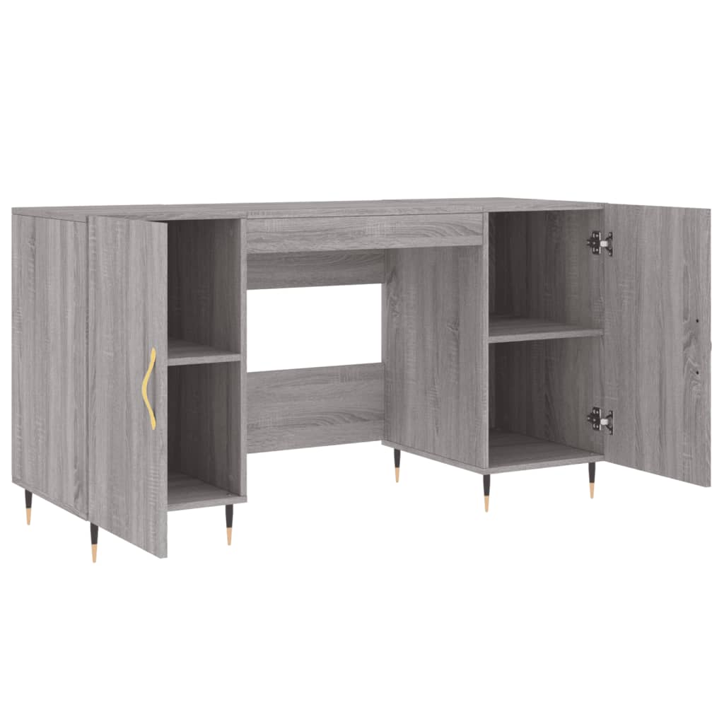Γραφείο Γκρι Sonoma 140 x 50 x 75 εκ. από Επεξεργασμένο Ξύλο 5