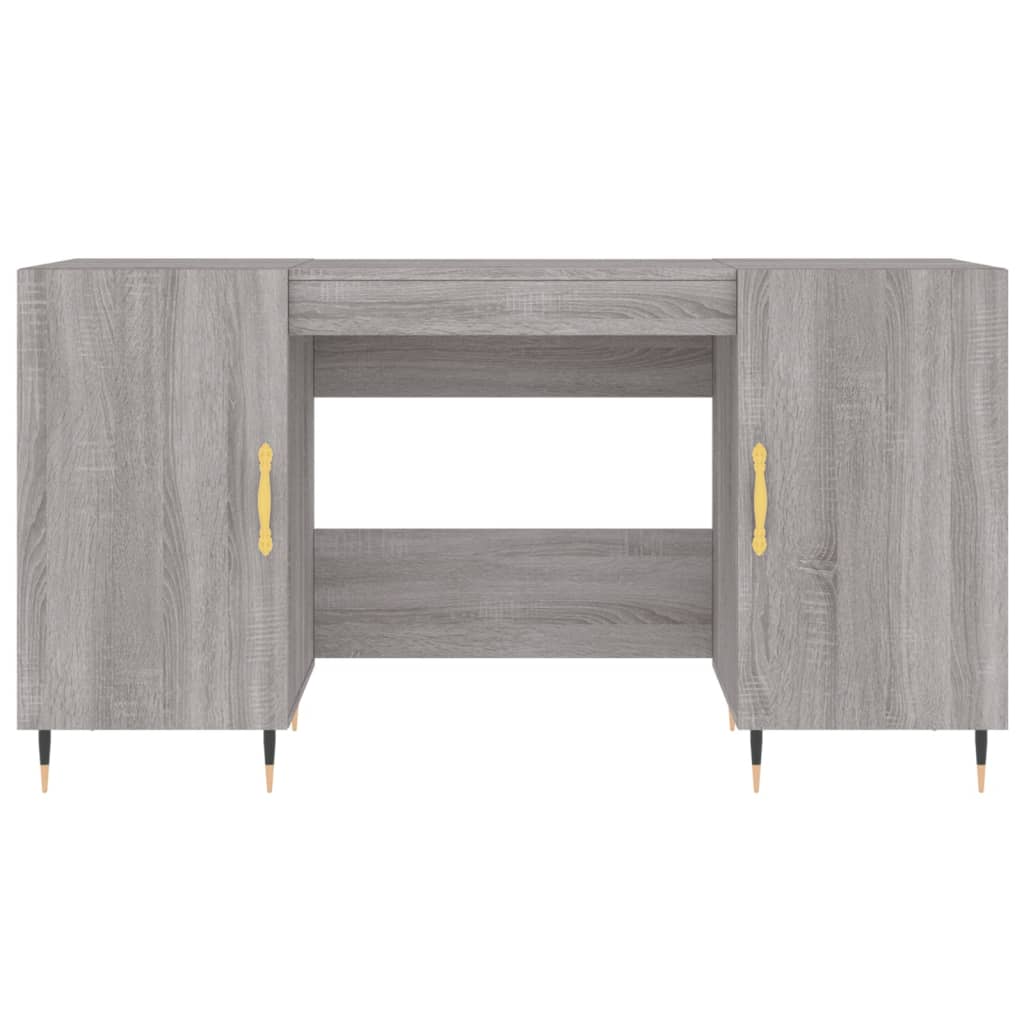 Γραφείο Γκρι Sonoma 140 x 50 x 75 εκ. από Επεξεργασμένο Ξύλο 6