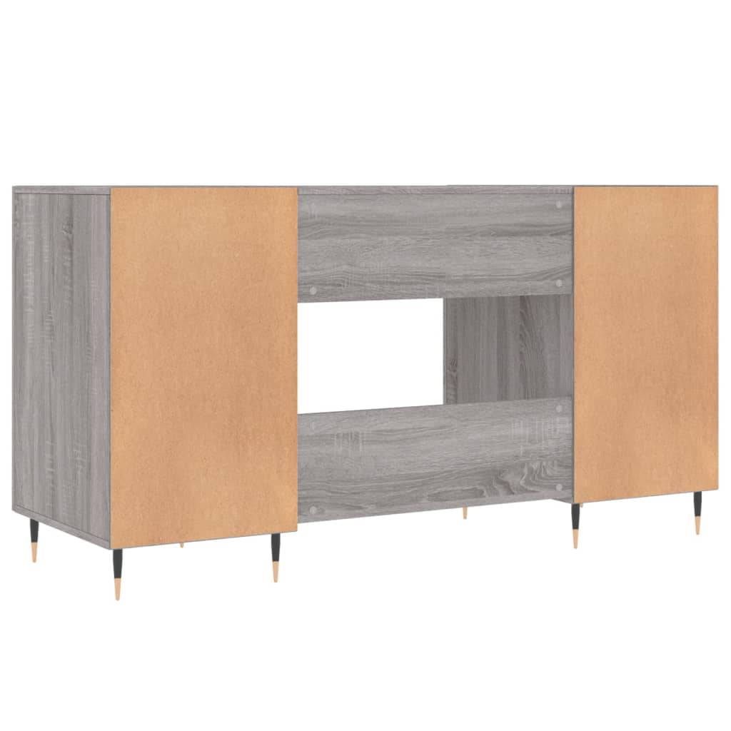 Γραφείο Γκρι Sonoma 140 x 50 x 75 εκ. από Επεξεργασμένο Ξύλο 8