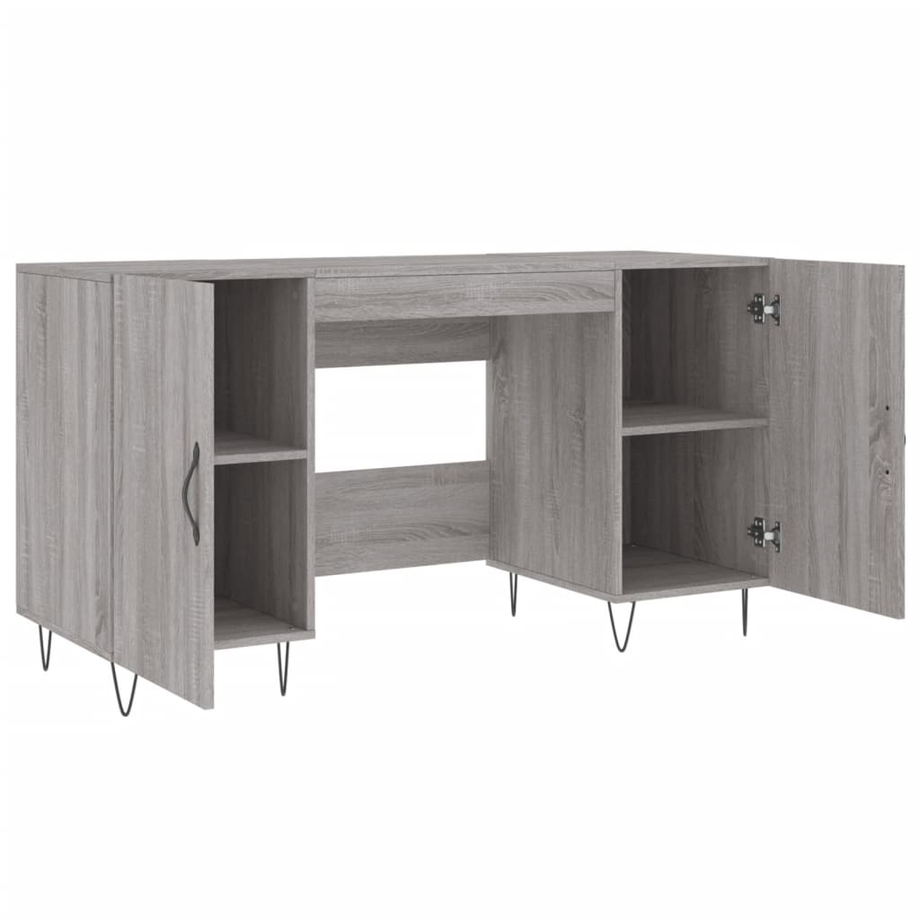 Γραφείο Γκρι Sonoma 140 x 50 x 75 εκ. από Επεξεργασμένο Ξύλο 5