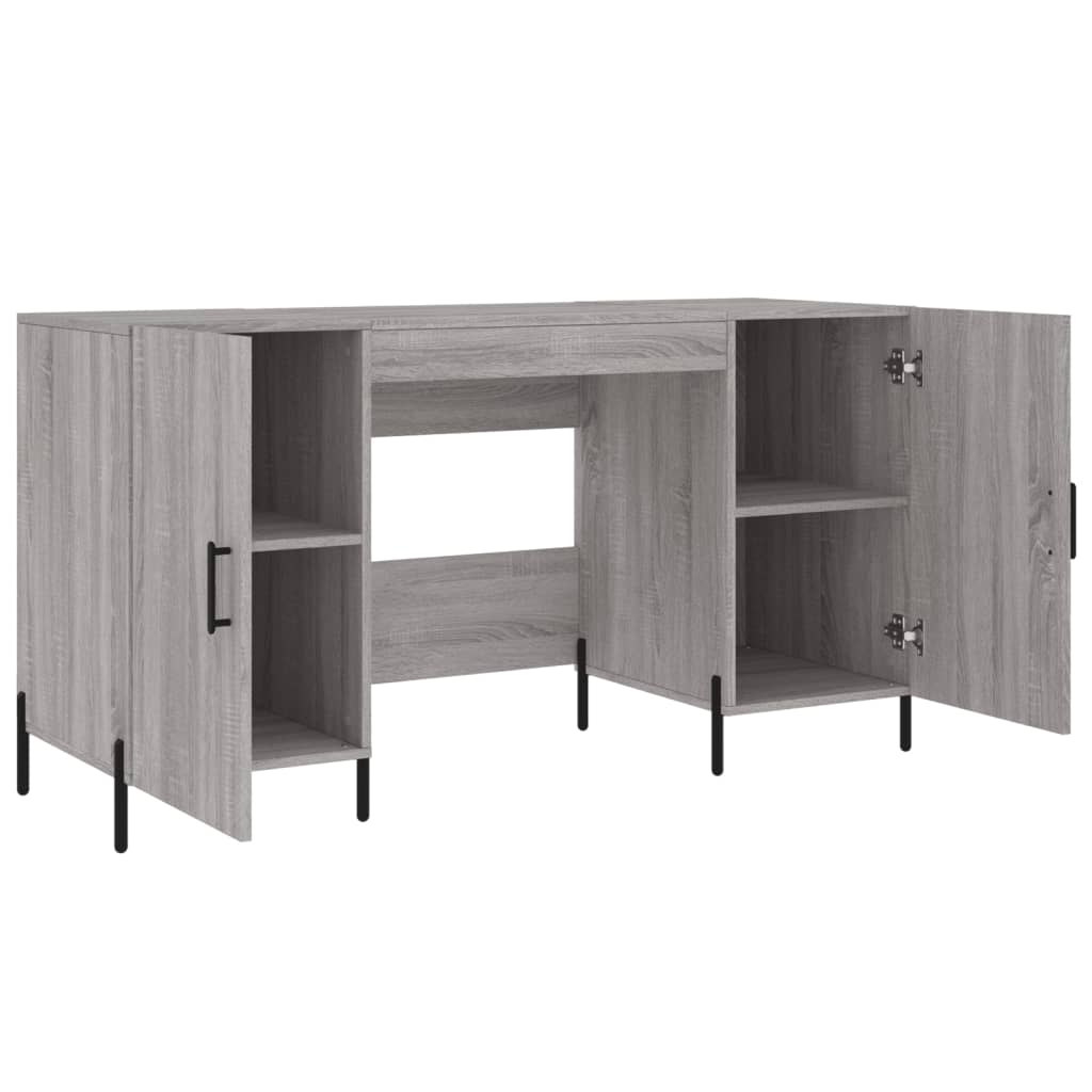 Γραφείο Γκρι Sonoma 140 x 50 x 75 εκ. από Επεξεργασμένο Ξύλο 5