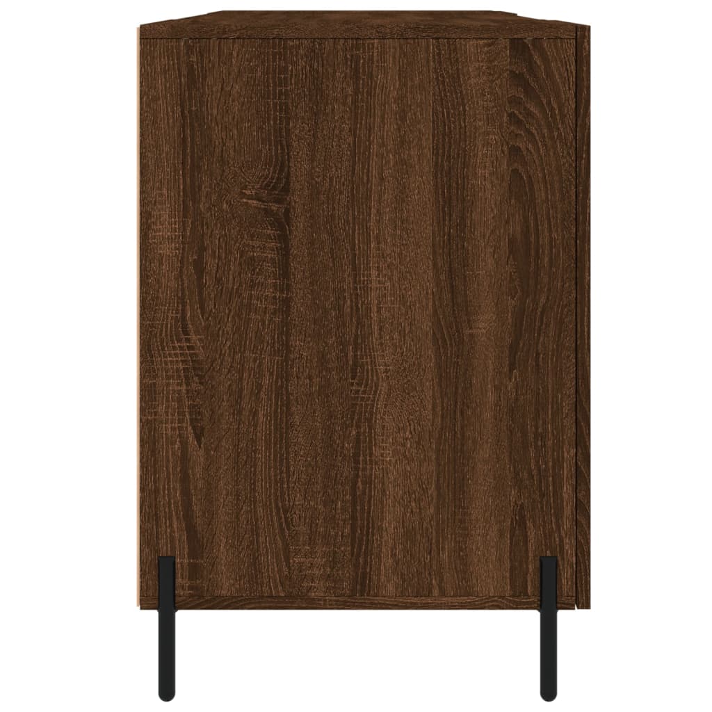 Γραφείο Καφέ Δρυς 140 x 50 x 75 εκ. από Επεξεργασμένο Ξύλο 7