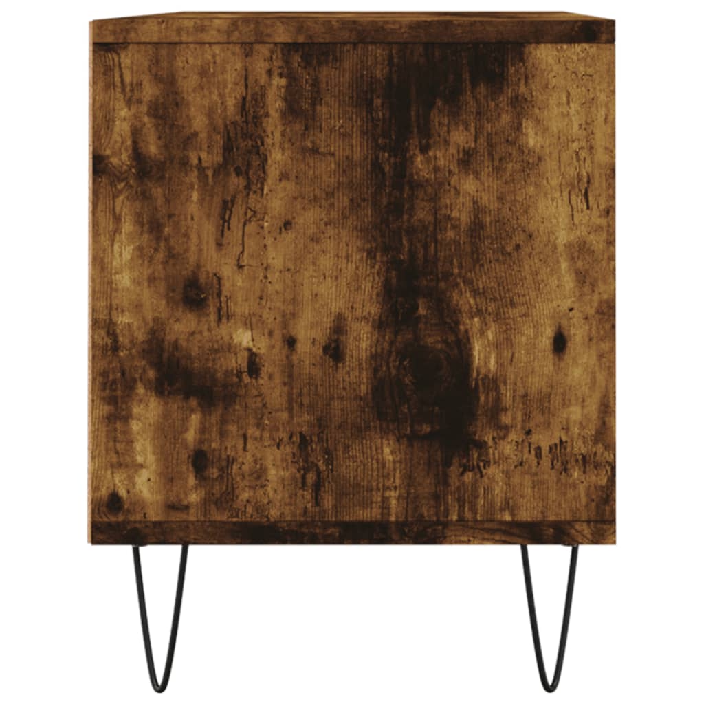 Έπιπλο Τηλεόρασης Καπνιστή Δρυς 100x34,5x44,5 εκ. Επεξ. Ξύλο 7