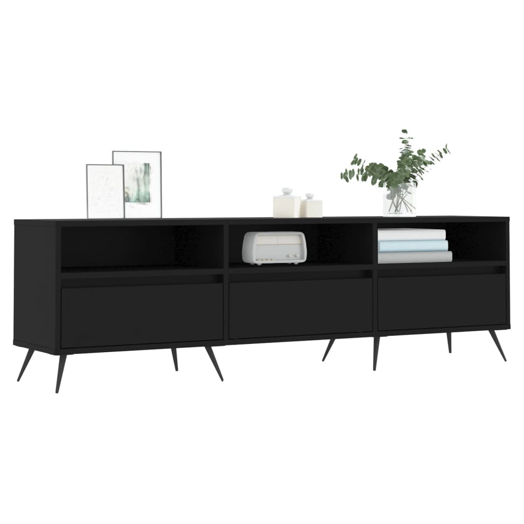 Έπιπλο Τηλεόρασης Μαύρο 150x30x44,5 εκ. Επεξεργασμένο Ξύλο 3