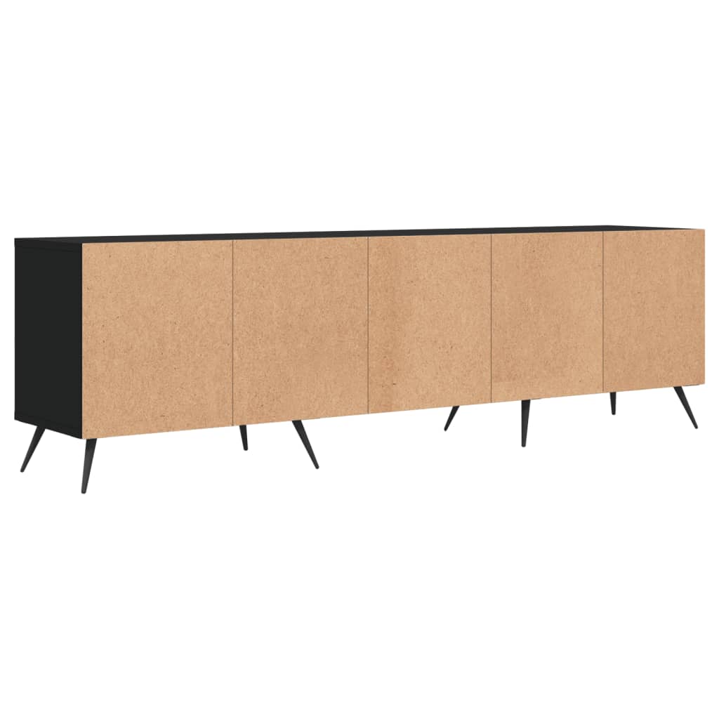 Έπιπλο Τηλεόρασης Μαύρο 150x30x44,5 εκ. Επεξεργασμένο Ξύλο 8