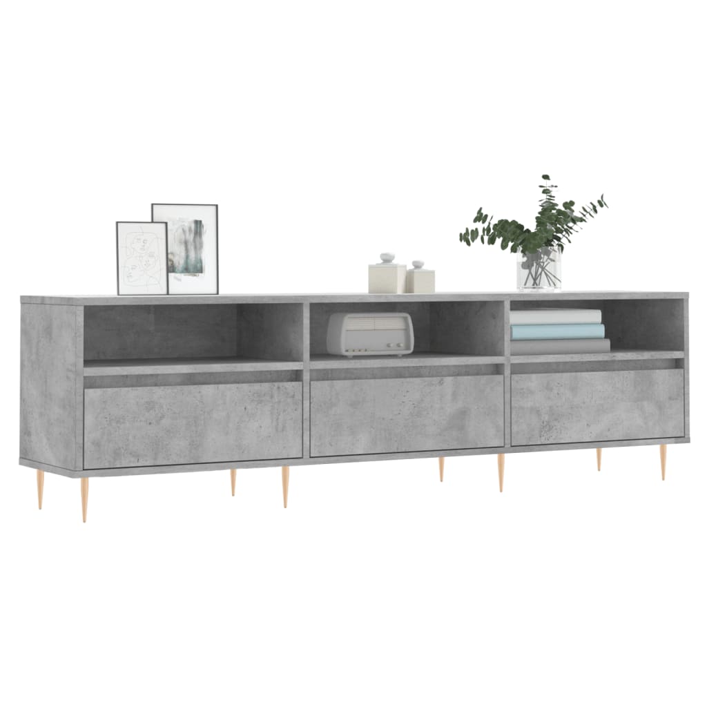 Έπιπλο Τηλεόρασης Γκρι Σκυρ. 150x30x44,5 εκ. Επεξ. Ξύλο 3