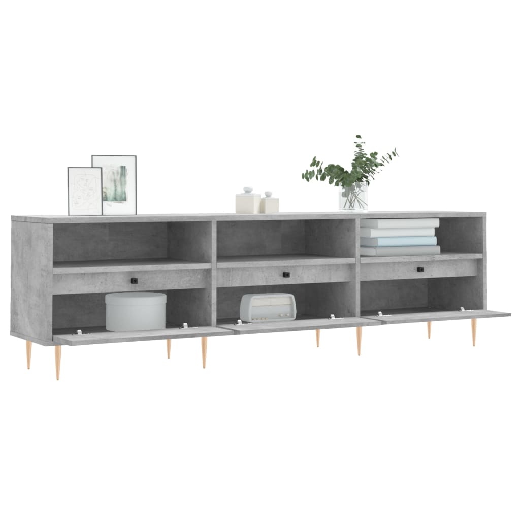 Έπιπλο Τηλεόρασης Γκρι Σκυρ. 150x30x44,5 εκ. Επεξ. Ξύλο 4