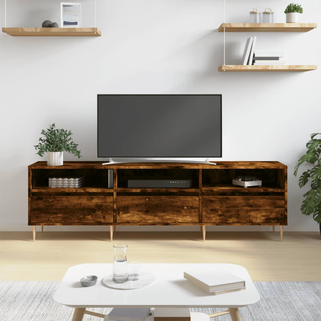 Έπιπλο Τηλεόρασης Καπνιστή Δρυς 150x30x44,5 εκ. Επεξ. Ξύλο 1