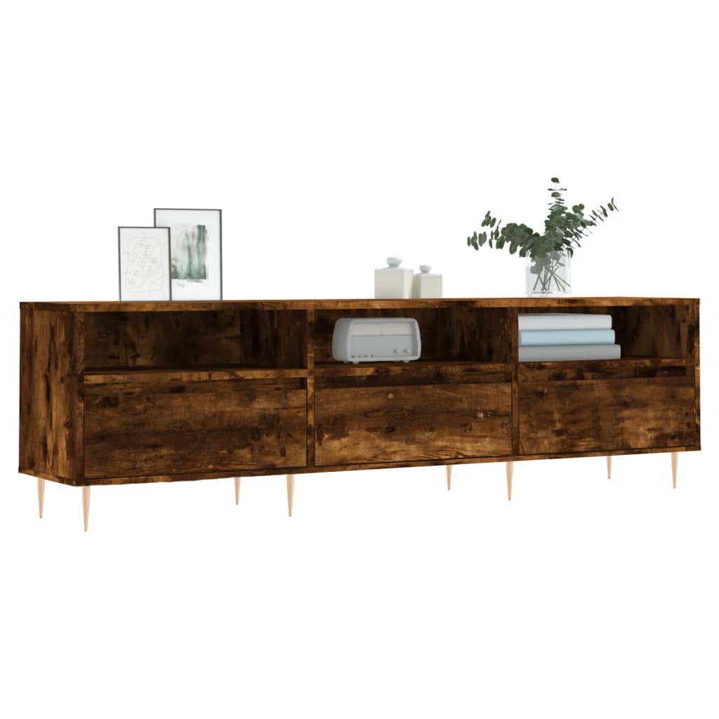Έπιπλο Τηλεόρασης Καπνιστή Δρυς 150x30x44,5 εκ. Επεξ. Ξύλο 3