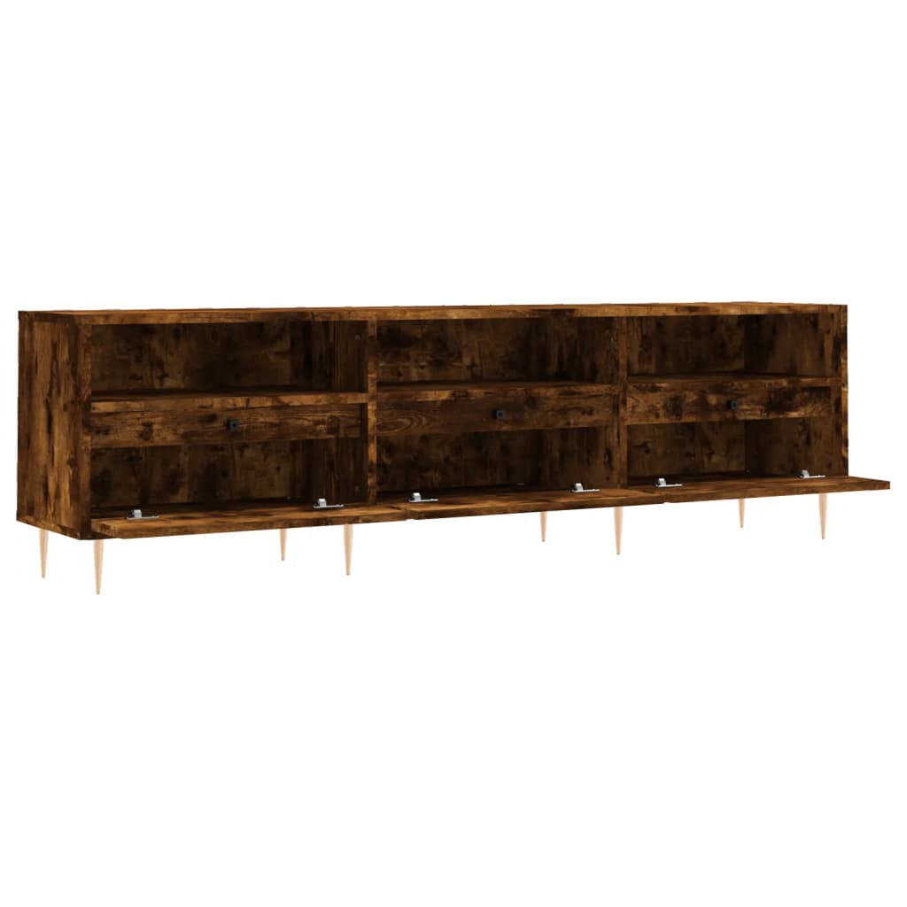 Έπιπλο Τηλεόρασης Καπνιστή Δρυς 150x30x44,5 εκ. Επεξ. Ξύλο 6