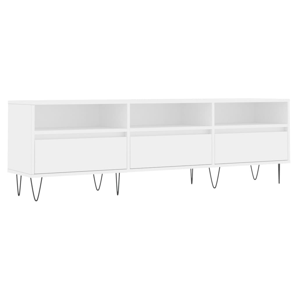 Έπιπλο Τηλεόρασης Λευκό 150x30x44,5 εκ. Επεξεργασμένο Ξύλο 2
