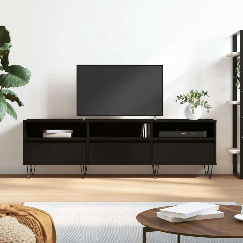 Έπιπλο Τηλεόρασης Μαύρο 150x30x44,5 εκ. Επεξεργασμένο Ξύλο 1