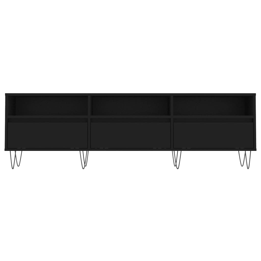Έπιπλο Τηλεόρασης Μαύρο 150x30x44,5 εκ. Επεξεργασμένο Ξύλο 5