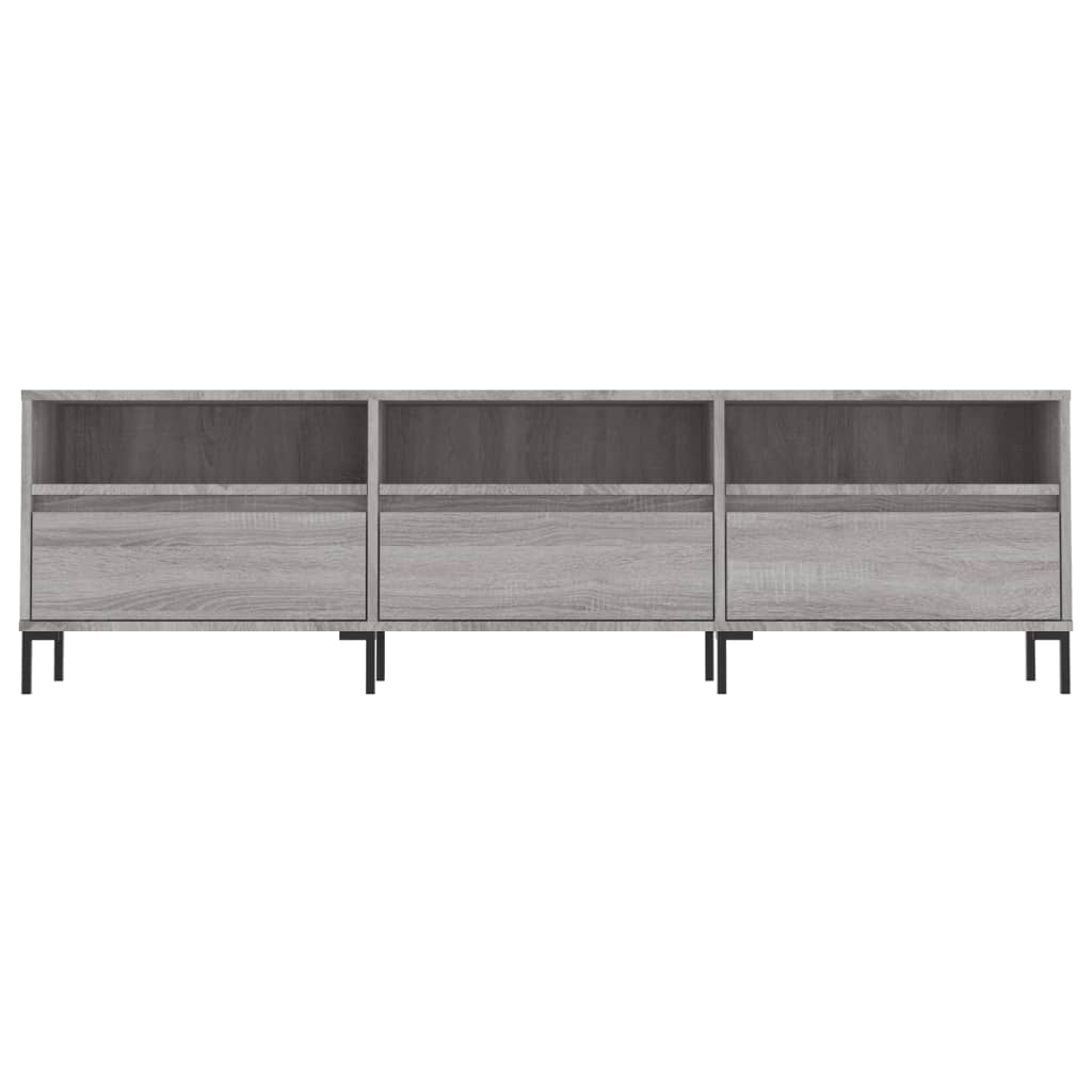 Έπιπλο Τηλεόρασης Γκρι Sonoma 150x30x44,5 εκ. από Επεξεργ. Ξύλο 5