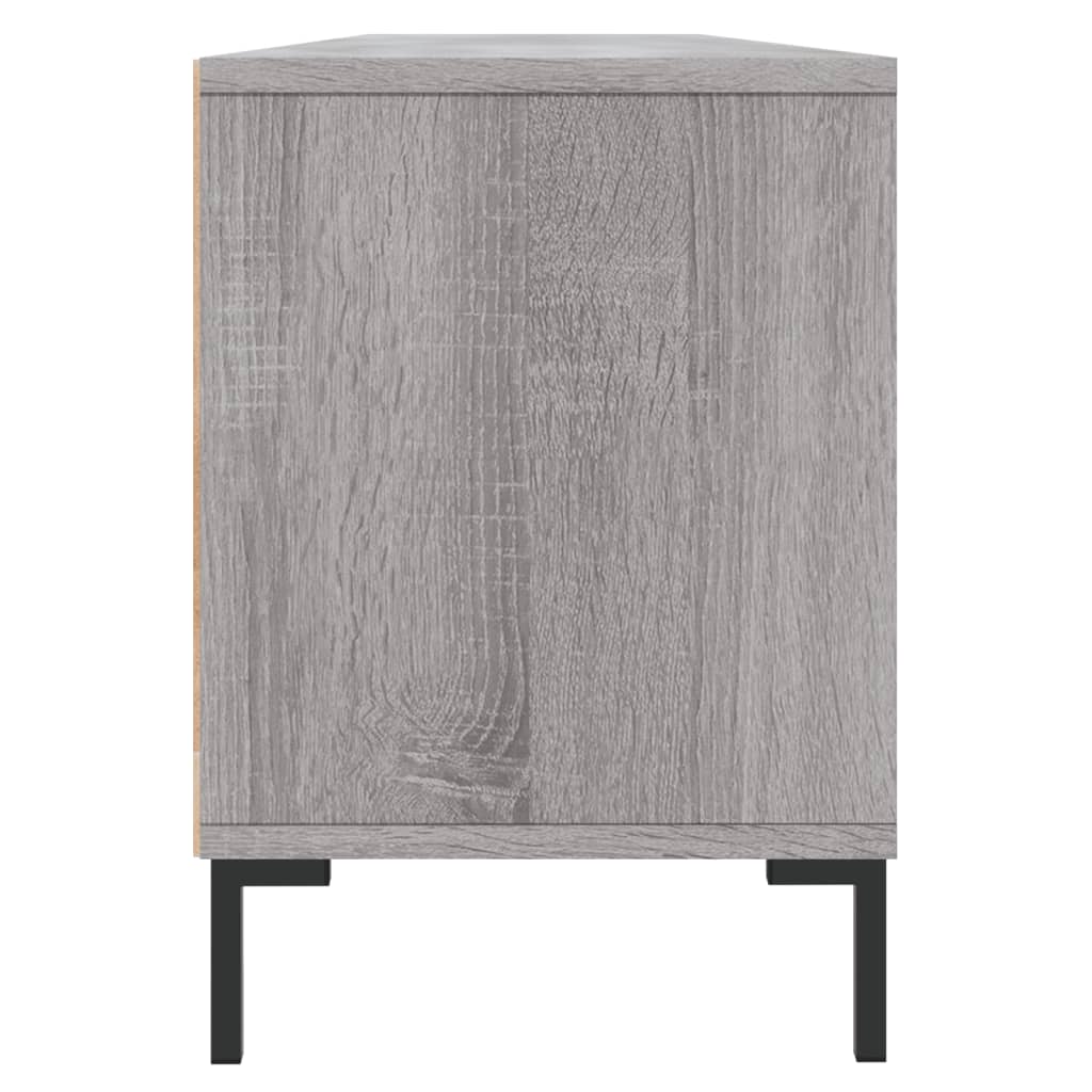 Έπιπλο Τηλεόρασης Γκρι Sonoma 150x30x44,5 εκ. από Επεξεργ. Ξύλο 7