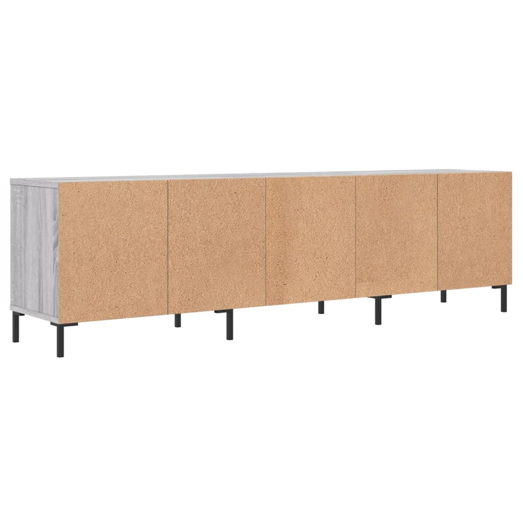 Έπιπλο Τηλεόρασης Γκρι Sonoma 150x30x44,5 εκ. από Επεξεργ. Ξύλο 8