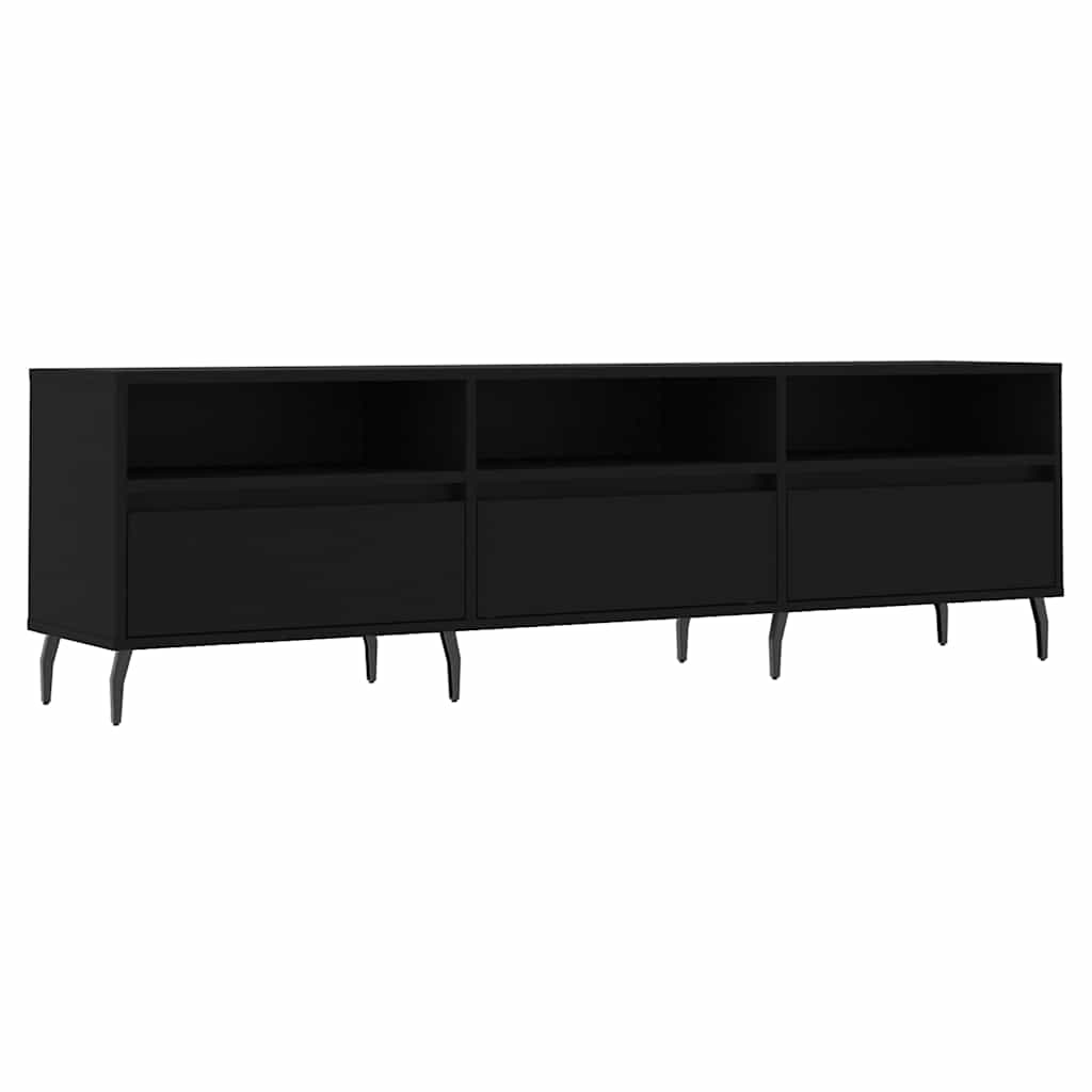 Έπιπλο Τηλεόρασης Μαύρο 150x30x44,5 εκ. Επεξεργασμένο Ξύλο 2