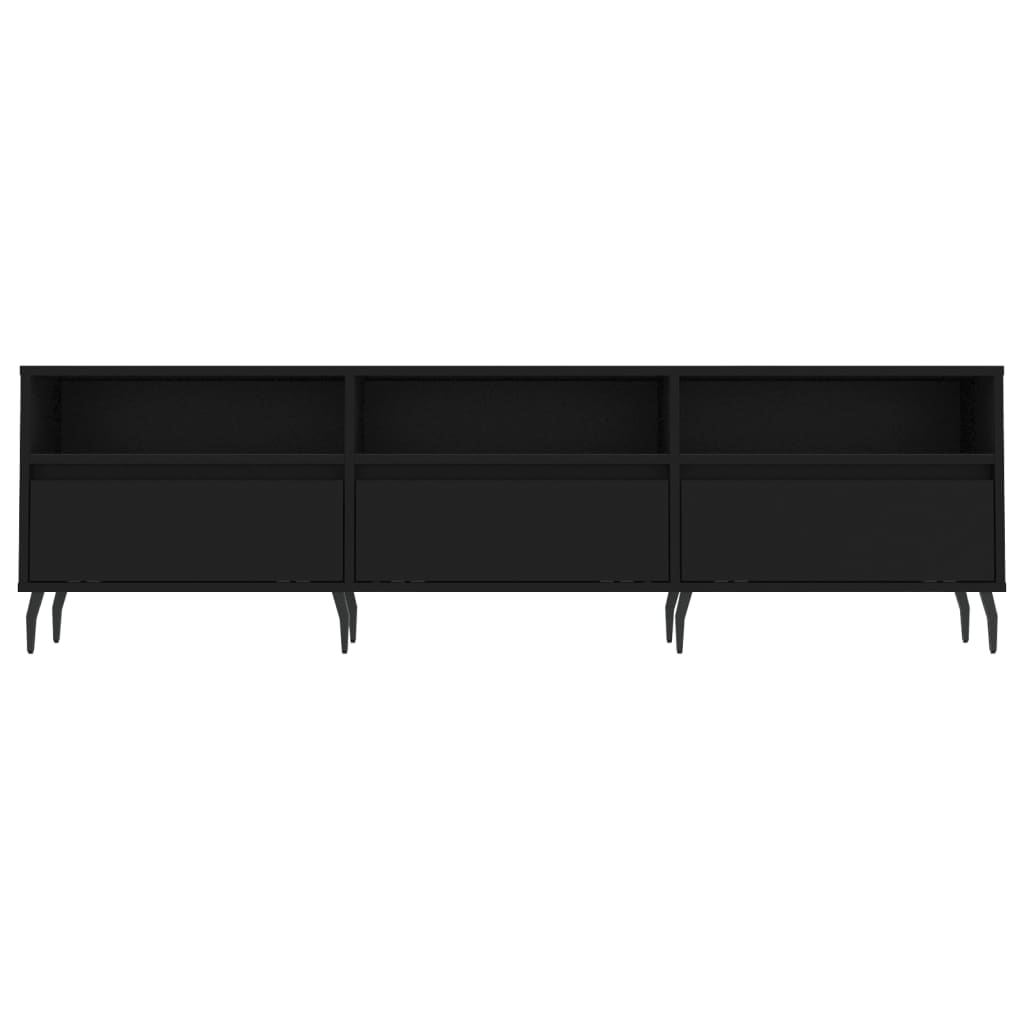 Έπιπλο Τηλεόρασης Μαύρο 150x30x44,5 εκ. Επεξεργασμένο Ξύλο 5