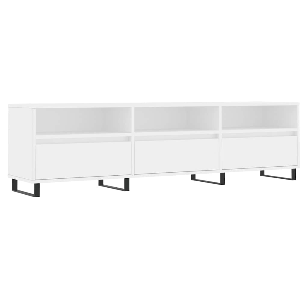Έπιπλο Τηλεόρασης Λευκό 150x30x44,5 εκ. Επεξεργασμένο Ξύλο 2