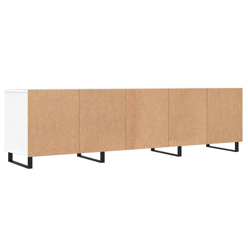 Έπιπλο Τηλεόρασης Λευκό 150x30x44,5 εκ. Επεξεργασμένο Ξύλο 8