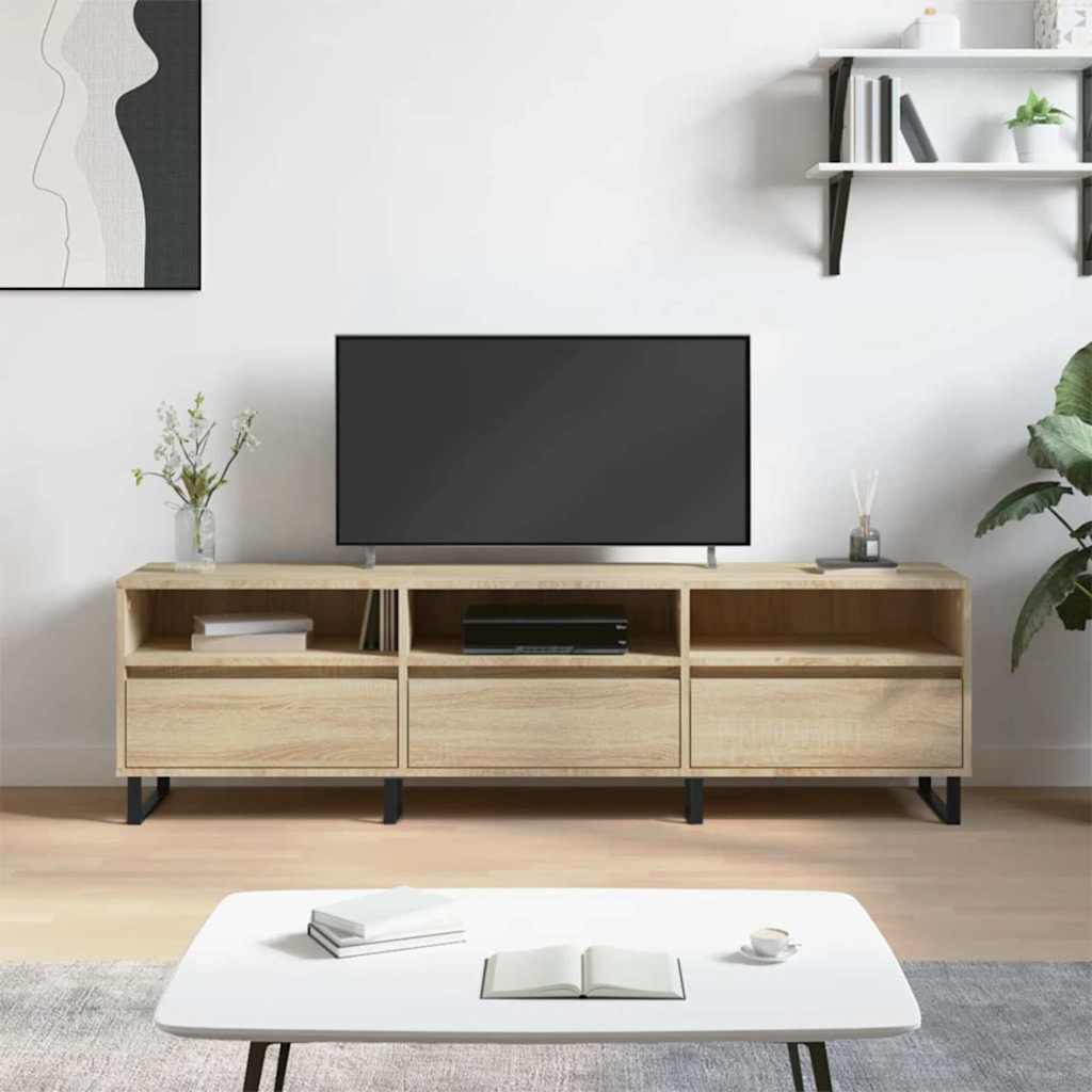 Έπιπλο Τηλεόρασης Sonoma Δρυς 150x30x44,5 εκ. Επεξ. Ξύλο 1