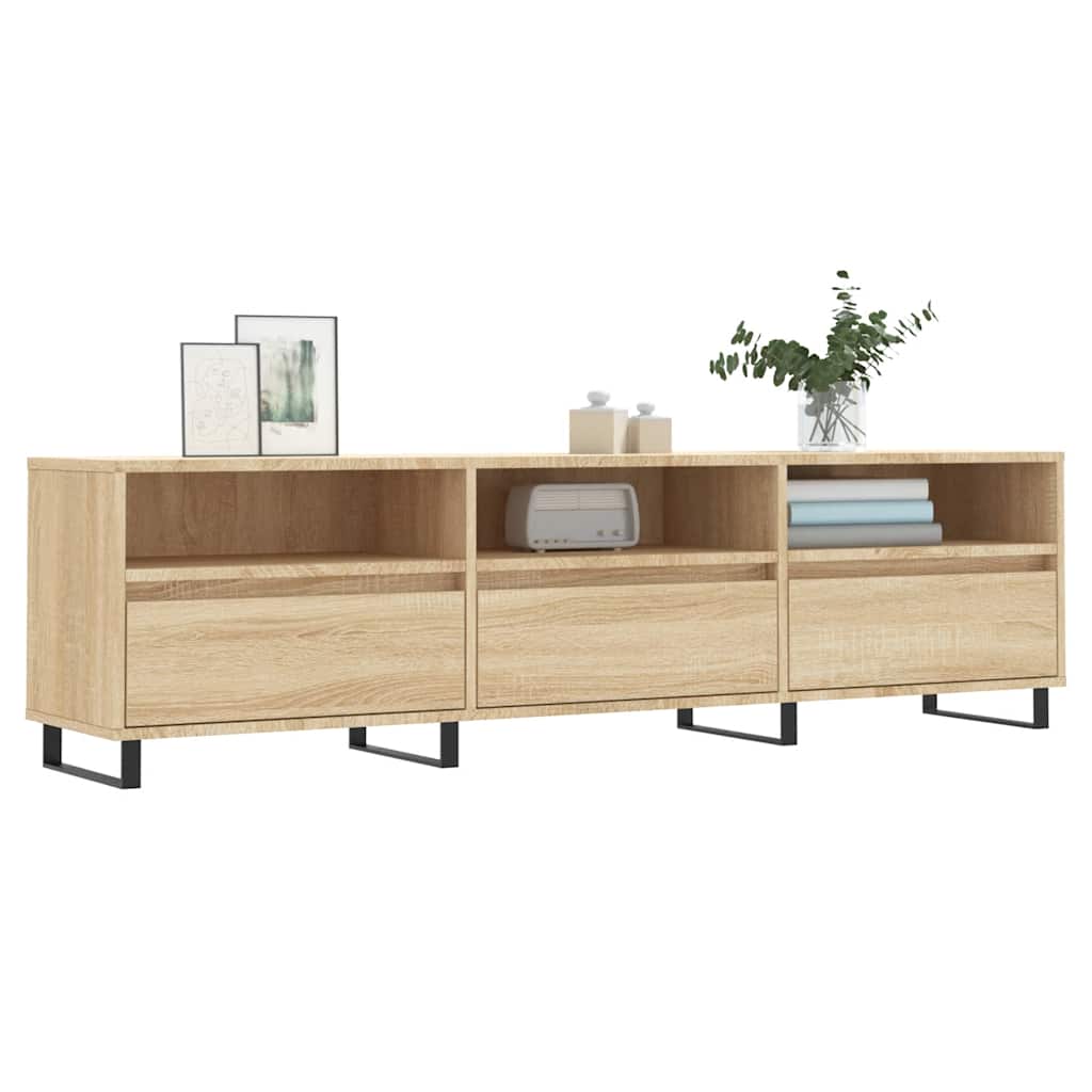 Έπιπλο Τηλεόρασης Sonoma Δρυς 150x30x44,5 εκ. Επεξ. Ξύλο 3